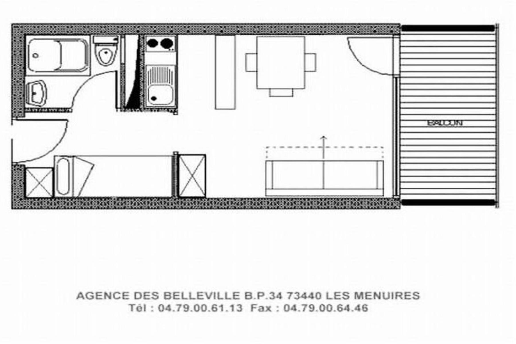 Residence Dorons - Studio Renove - Centre Station - Balcon Mae-1904 Saint-Martin-de-Belleville Exterior foto